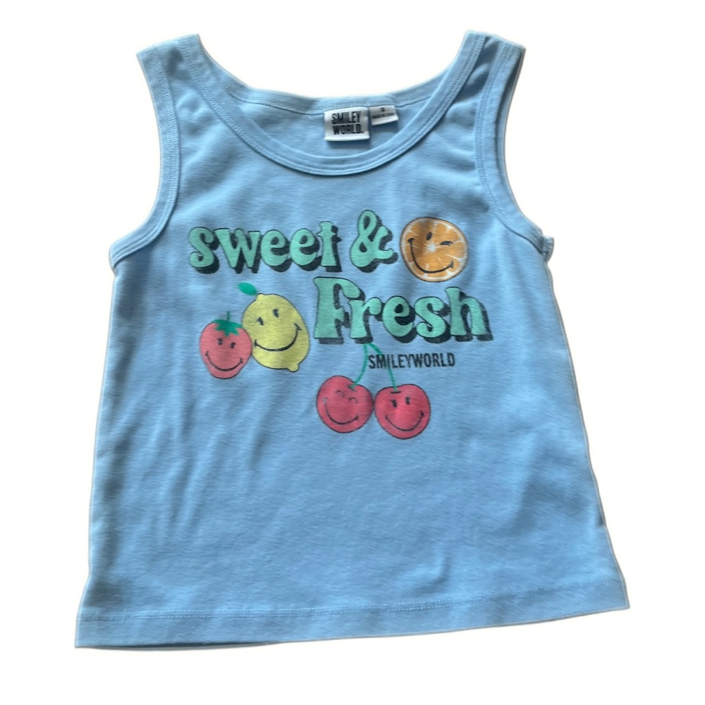 Target Blue Summer Graphic Tank Top